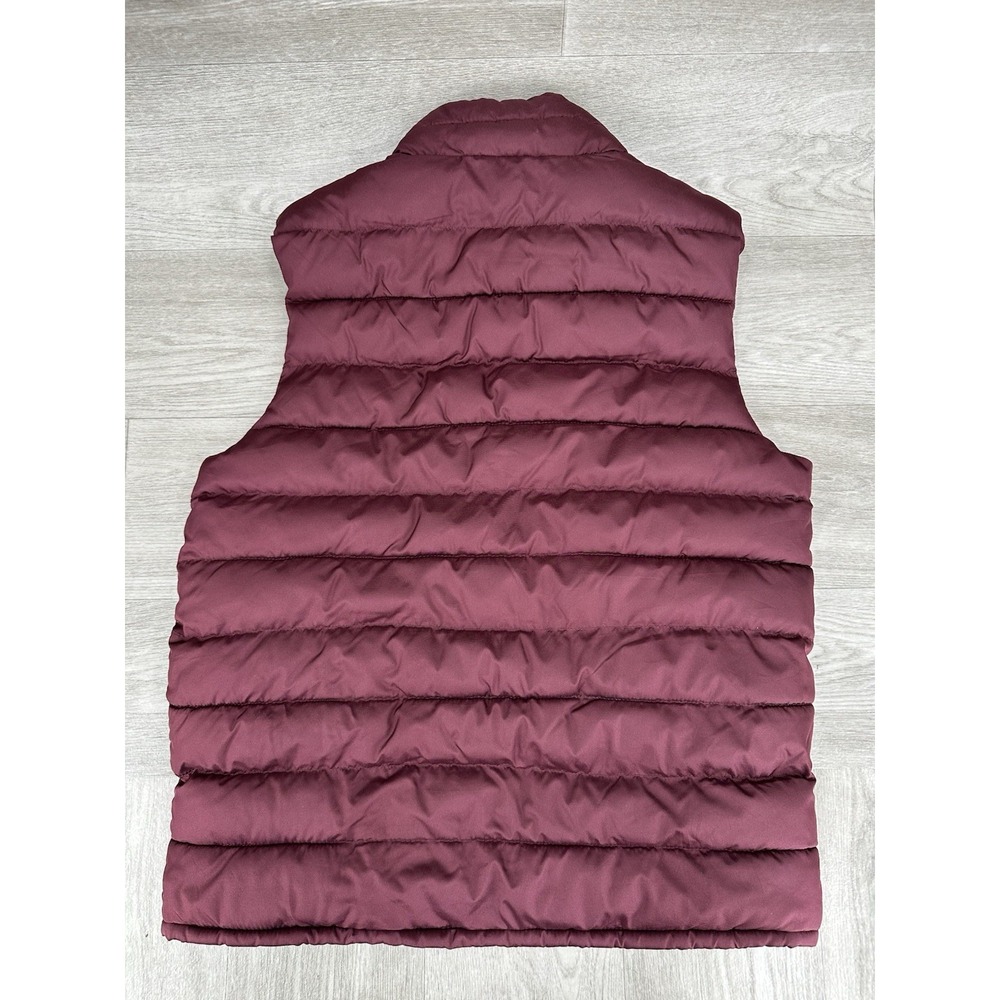Lot of 2 Old Navy Puffer Vest Men's Medium Green Blue Burgundy Full Zip - Picture 7 of 8